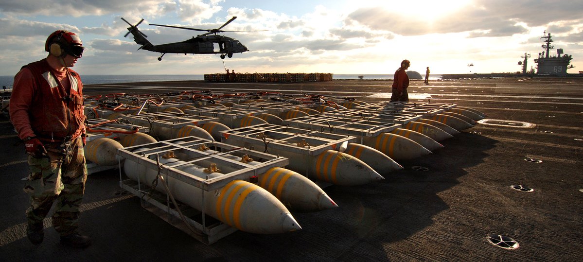 codepink's tweet photo. The Trump administration has notified Congress that it plans to purchase 60,000 bombs for the Israeli occupation forces (IOF).

The munitions package includes MK-84, BLU-117, and BLU-109 bombs.

Over the past three years, the IOF has routinely dropped these same munitions on residential buildings, schools, and hospitals in Palestine, Lebanon, and Iran.

The arms sale will cost U.S. taxpayers $2,800,000,000.