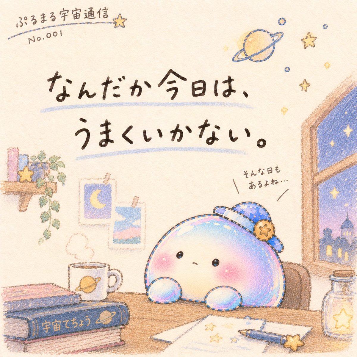 _sudeniaru110's tweet photo. 📡 ぷるまる宇宙通信 No.001

地球のみなさまへ🪐

止まっているように見える日も、 ちゃんと進んでる。
焦らなくていい。 自分のペースで、自分の星へ🌟

また宇宙から通信します📡✨

#ぷるまる宇宙通信 #宇宙てちょう https://t.co/8PRyqmX3lZ