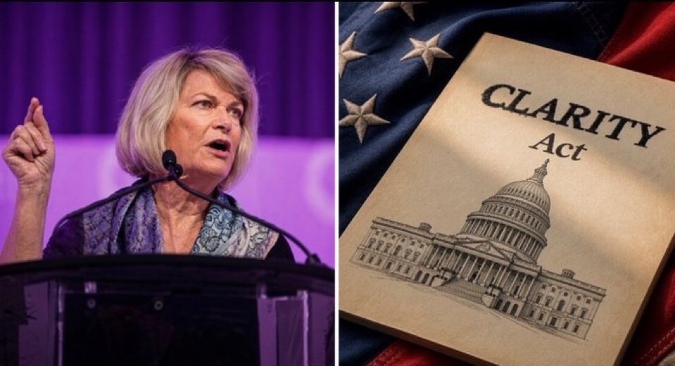 RonaldJeffinrv's tweet photo. JUST IN: 🇺🇸 Senator Cynthia Lummis says Democrats “played games” and repeatedly moved the goalposts on the CLARITY Act.

“They voted against American leadership and handed China exactly what they wanted.” https://t.co/3eyvHbt2gZ