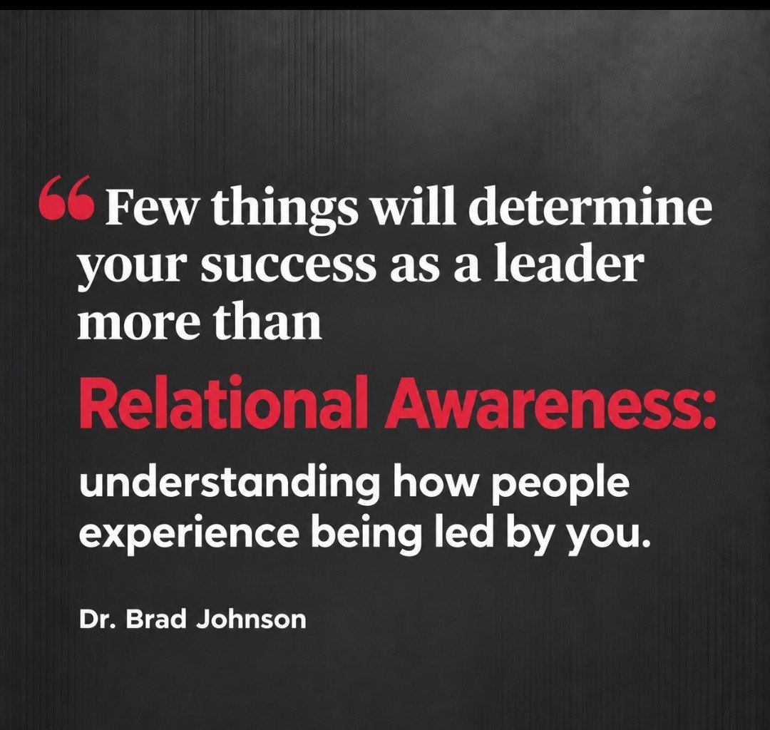DrBradJohnson's tweet photo. #RelationalLeadership https://t.co/qgQaiptwLp