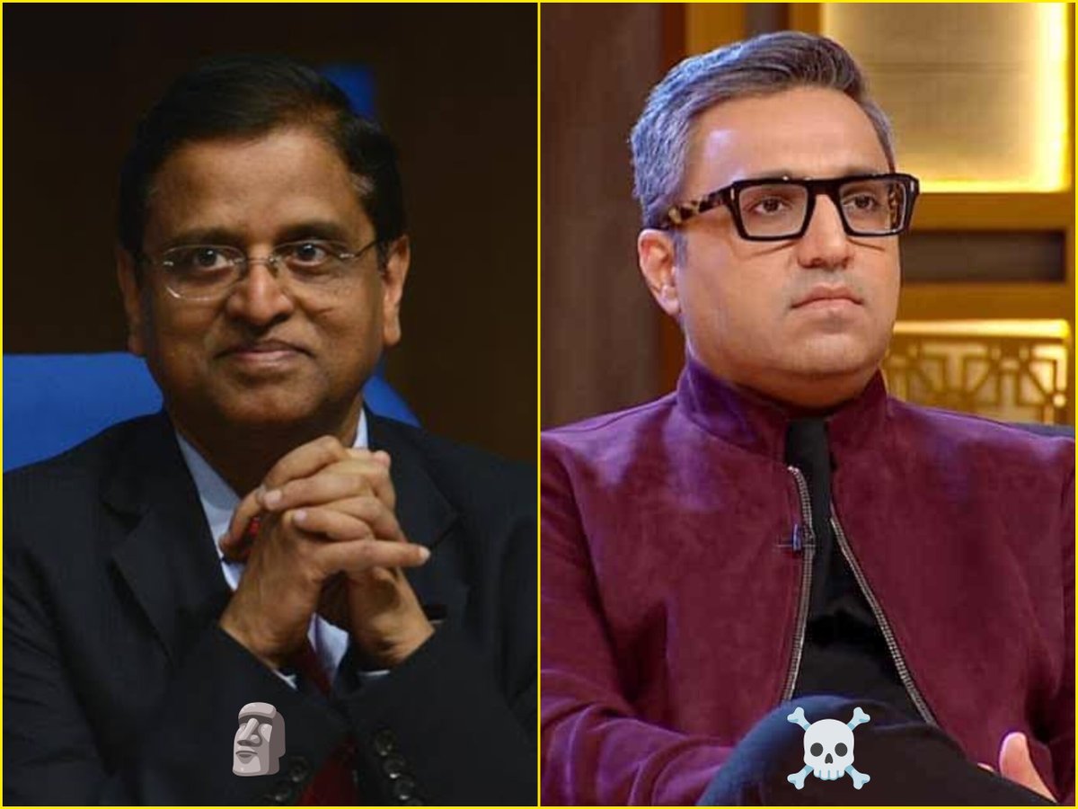 Amockx2022's tweet photo. These two destroyed BJP propaganda in front of godi anchors and they couldn't even counter. Absolute chad 🗿

SC Garg &amp; Ashneer Grover 🔥 https://t.co/bnCzNmTJcP