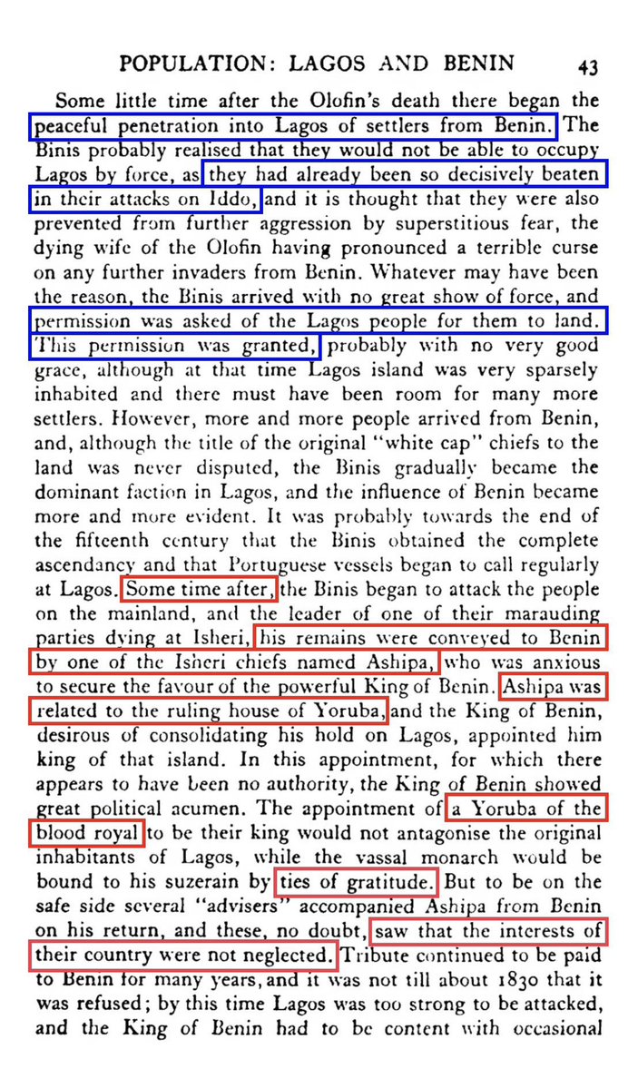 theOlaBola's tweet photo. Basically Yemi-akuri is saying:

“If you debunk me, i’ll simply cry-bitterly, whilst merely saying: 'Nonsense J. B. Losi😪'”.    😂😆
—————

Anyway, J. B. Losi’s is one of the earliest detailed account of Lagos history, published 1914. It may only be corrected (assuming it contains any slip) by an older (pre-1914) account of Lagos history; not by your 2026 incoherent, laughable fictions.

However, that’s not even J. B. Losi’s. That’s Sir A. C. Burns (GCMG)’s account collected from Lagos which agrees even with pre-Losi Lagos accounts.
.
.
.
BTW, Sir  Alan  Cuthbert  Maxwell  Burns (GCMG) was a Deputy Chief Secretary to the Government  of  Nigeria,  an  Acting  Governor  of  Nigeria,  and  Governor  of the  Gold  Coast. Oh  also,  I took the picture below (Frame-1) from a prestigious library

Now Seethe…