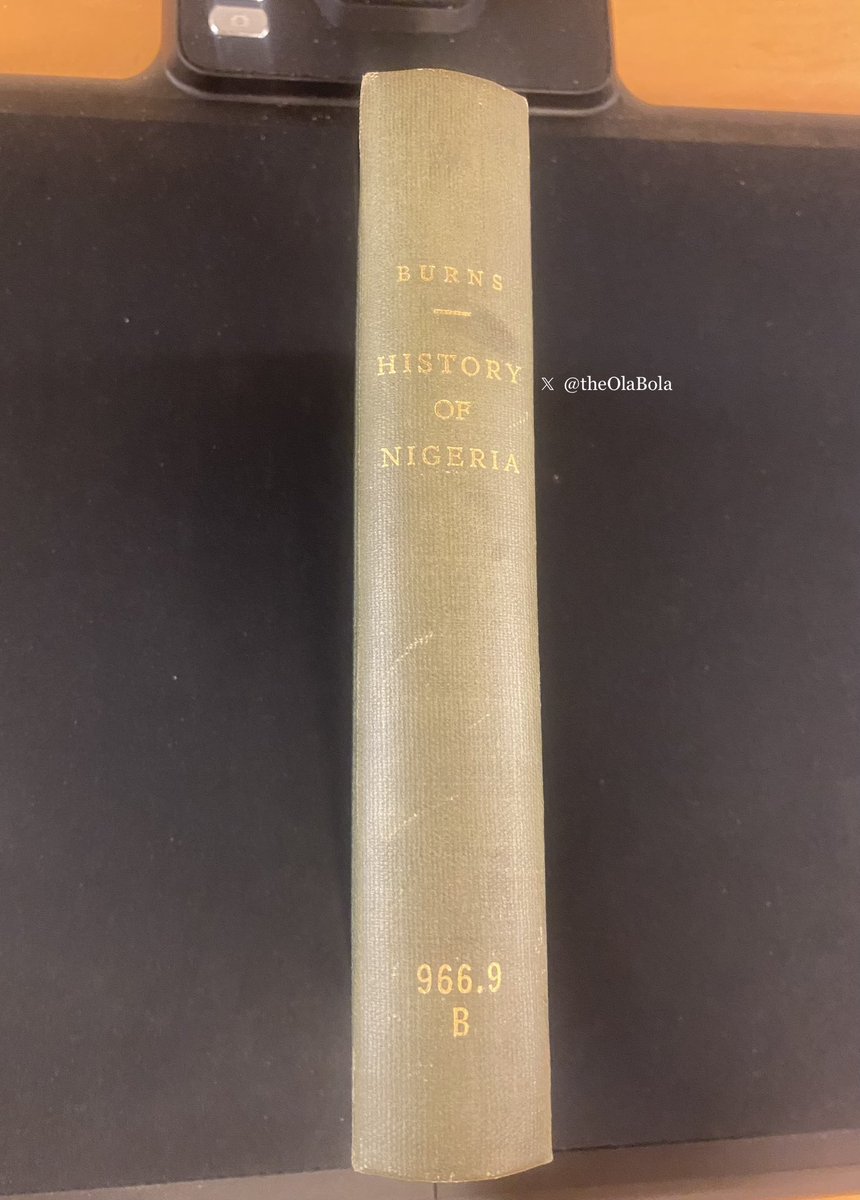 theOlaBola's tweet photo. Basically Yemi-akuri is saying:

“If you debunk me, i’ll simply cry-bitterly, whilst merely saying: 'Nonsense J. B. Losi😪'”.    😂😆
—————

Anyway, J. B. Losi’s is one of the earliest detailed account of Lagos history, published 1914. It may only be corrected (assuming it contains any slip) by an older (pre-1914) account of Lagos history; not by your 2026 incoherent, laughable fictions.

However, that’s not even J. B. Losi’s. That’s Sir A. C. Burns (GCMG)’s account collected from Lagos which agrees even with pre-Losi Lagos accounts.
.
.
.
BTW, Sir  Alan  Cuthbert  Maxwell  Burns (GCMG) was a Deputy Chief Secretary to the Government  of  Nigeria,  an  Acting  Governor  of  Nigeria,  and  Governor  of the  Gold  Coast. Oh  also,  I took the picture below (Frame-1) from a prestigious library

Now Seethe…