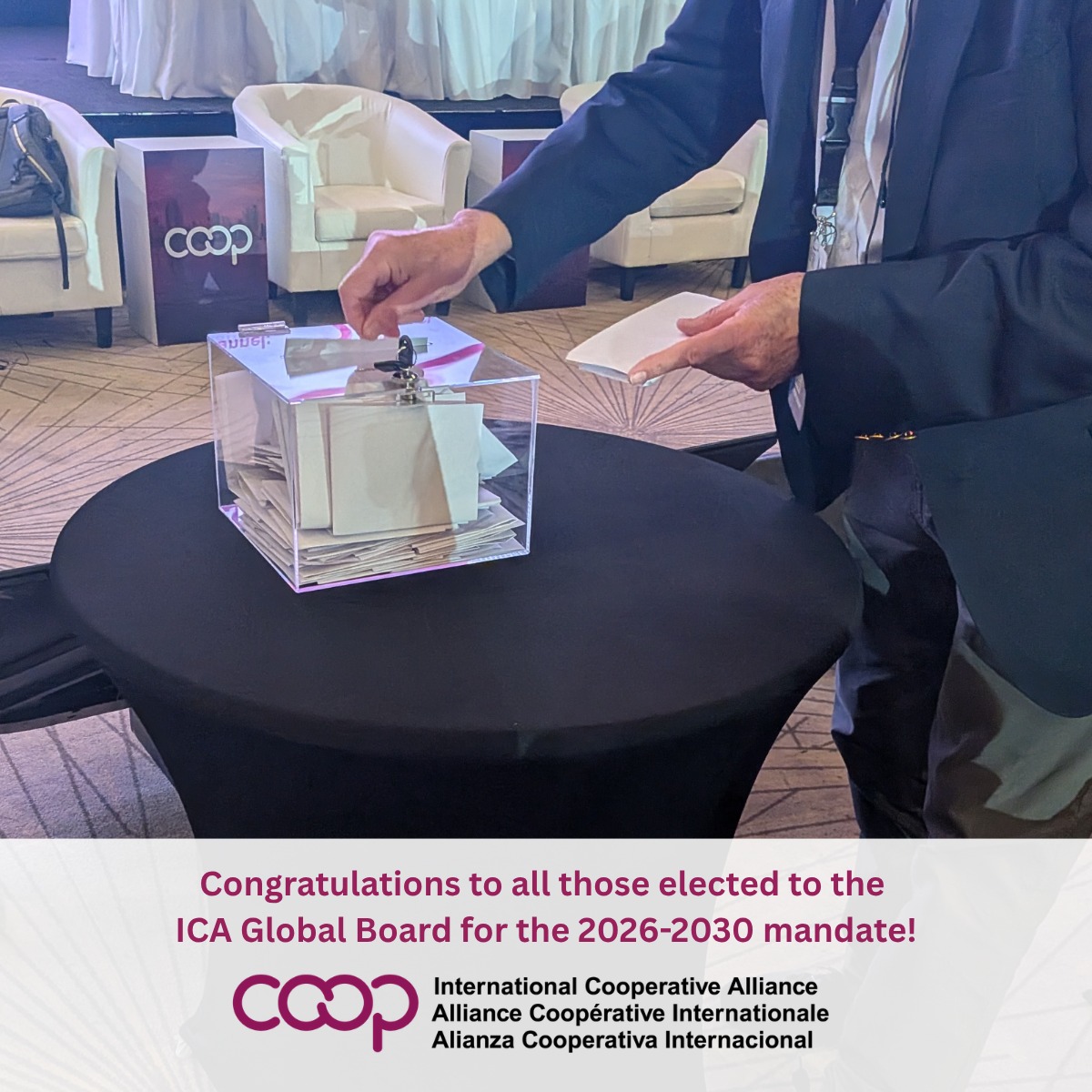 icacoop's tweet photo. Congratulations to the 15 At-Large directors 15 countries who were democratically elected to the ICA Global Board during our 2026 General Assembly in Panama today!

The new members who will be joining the board are: https://t.co/SBRgVj2SUY