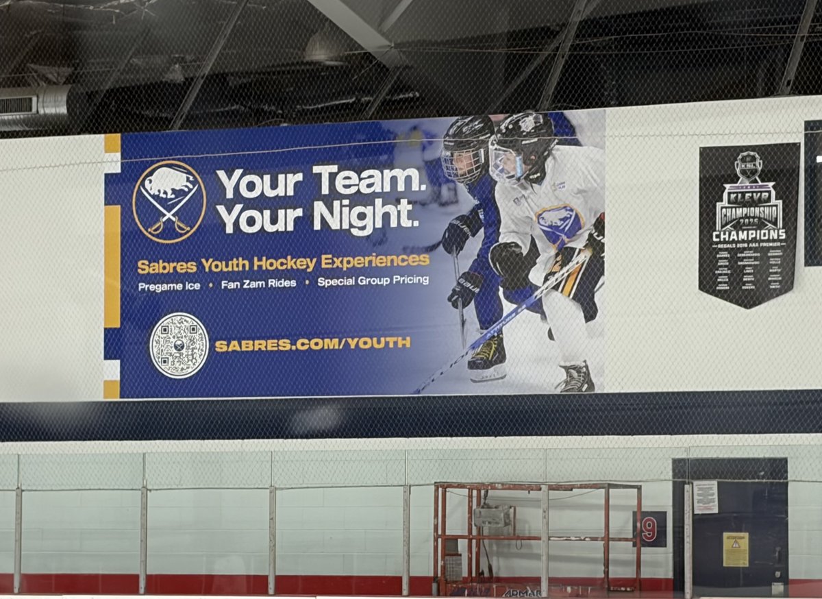 GibbyGroup's tweet photo. The @GibbyGroup finished another multi-facility sponsorship project this time with the @BuffaloSabres  at Buffalo-area ice rinks to support their “Your Team, Your Night” youth hockey initiatives at Northtown Center, Holiday Twin Rinks and Leisure Rinks! https://t.co/sX0HvxjKGq