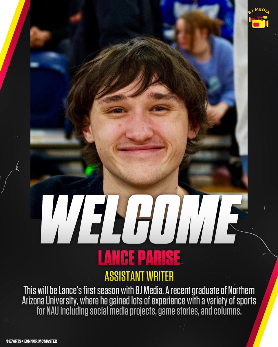 BJMedia1's tweet photo. News bomb: excited to announce that BJ Media is adding Lance Parise as an assistant writer! Lance will be helping taking some of the workload off of @Mason_Byers5’s plate and double our written coverage of HS sports in Arizona. Everyone please wish Lance a warm welcome! https://t.co/DKmm5jJMMQ