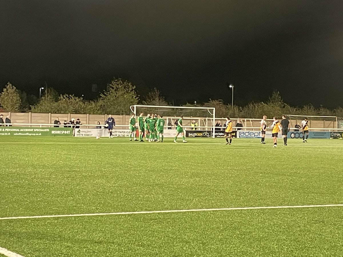 SimonHumphreys1's tweet photo. In the Cheshire derby, @TheDabbers beat @CongletonFC 4-0 in front of 432. Goals from Roxburgh, Piggott, Graves and Enright sealed the win. Josh Hancock and Rob Stevenson were sent off in the first half. #Nantwich #Congleton https://t.co/7eH0iSwT1U
