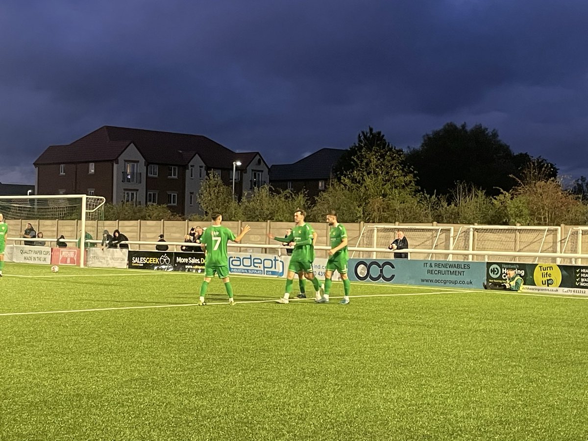 SimonHumphreys1's tweet photo. In the Cheshire derby, @TheDabbers beat @CongletonFC 4-0 in front of 432. Goals from Roxburgh, Piggott, Graves and Enright sealed the win. Josh Hancock and Rob Stevenson were sent off in the first half. #Nantwich #Congleton https://t.co/7eH0iSwT1U
