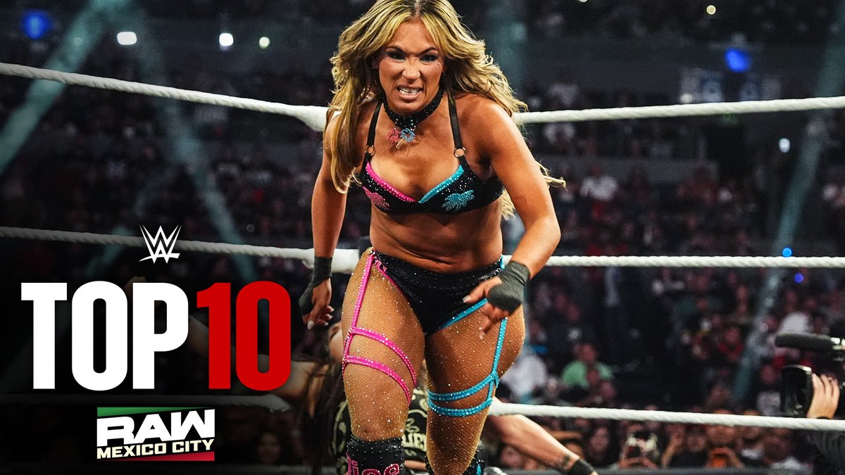 WWE's tweet photo. It was an unforgettable night in Mexico City, but which moment took the top spot in this week's #WWERaw Top 10?

#WWETop10 ▶️: https://t.co/YoN3bS9wAP https://t.co/caUBpmiyOQ