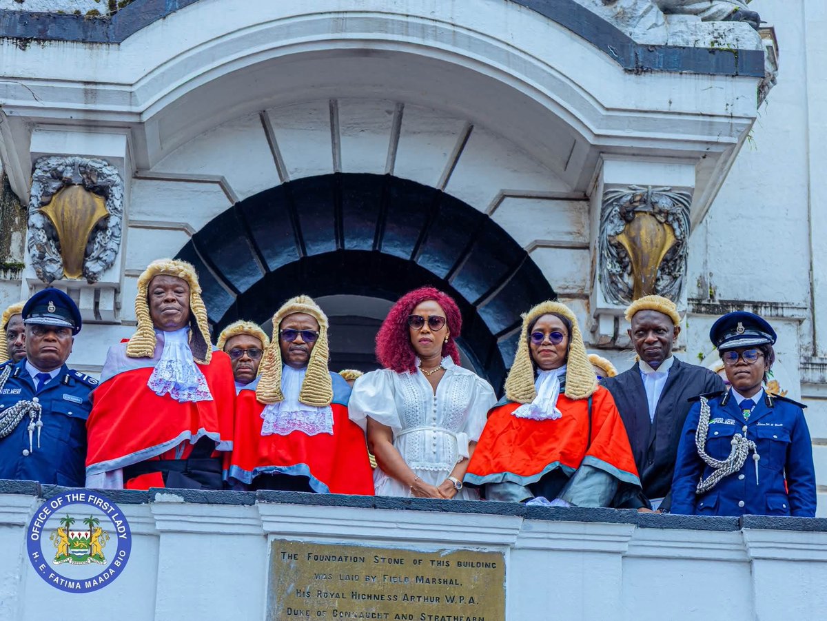 FirstLadyBio's tweet photo. This morning at Saint George's Cathedral on George Street in Freetown, I joined members of our legal community, citizens, and leaders for the Judicial Thanksgiving Service. Marking the opening of the Judicial Year 2026/2027, the service focused on the theme "Serving with Integrity and the Fear of the Lord," reminding us all of the profound moral duty required in public service and the administration of justice.

A strong, transparent, and fair justice system remains the foundation of a peaceful and progressive society. I pray that this new judicial year brings wisdom, fairness, and renewed dedication to all those who uphold the law, ensuring that every citizen of Sierra Leone finds equity and protection in our courts.

F.M.B