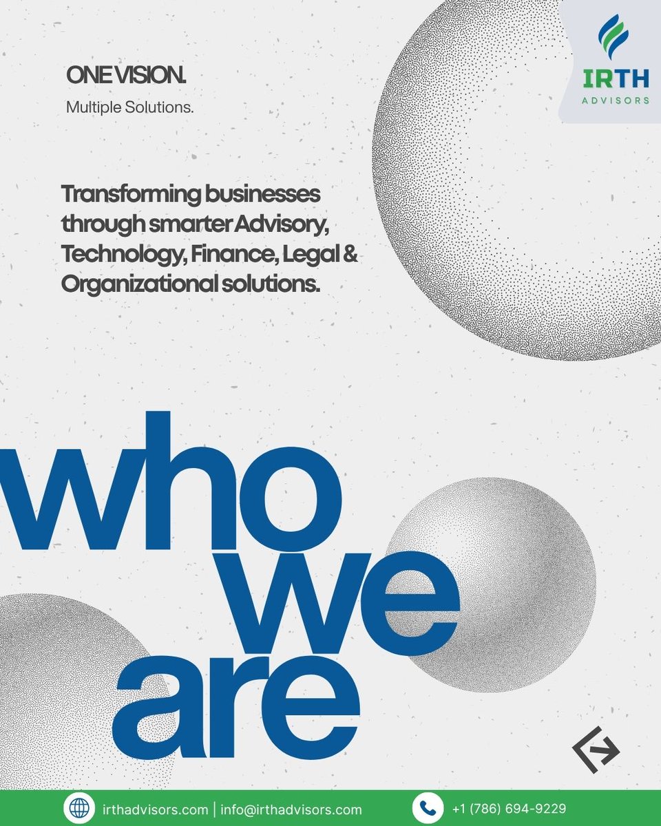 IrthAdvisorsllc's tweet photo. ONE TEAM. ONE STRATEGY. ONE DIRECTION.

#IRTHAdvisors #BusinessAdvisory #LegalAdvisory #FinanceAdvisory #DigitalTransformation #TechnologyTransformation #ForensicInvestigation #LegalAnalytics #Compliance #OrganizationalAdvisory #DigitalMarketing #Training #BusinessTransformation https://t.co/KoFPl5Cqq7