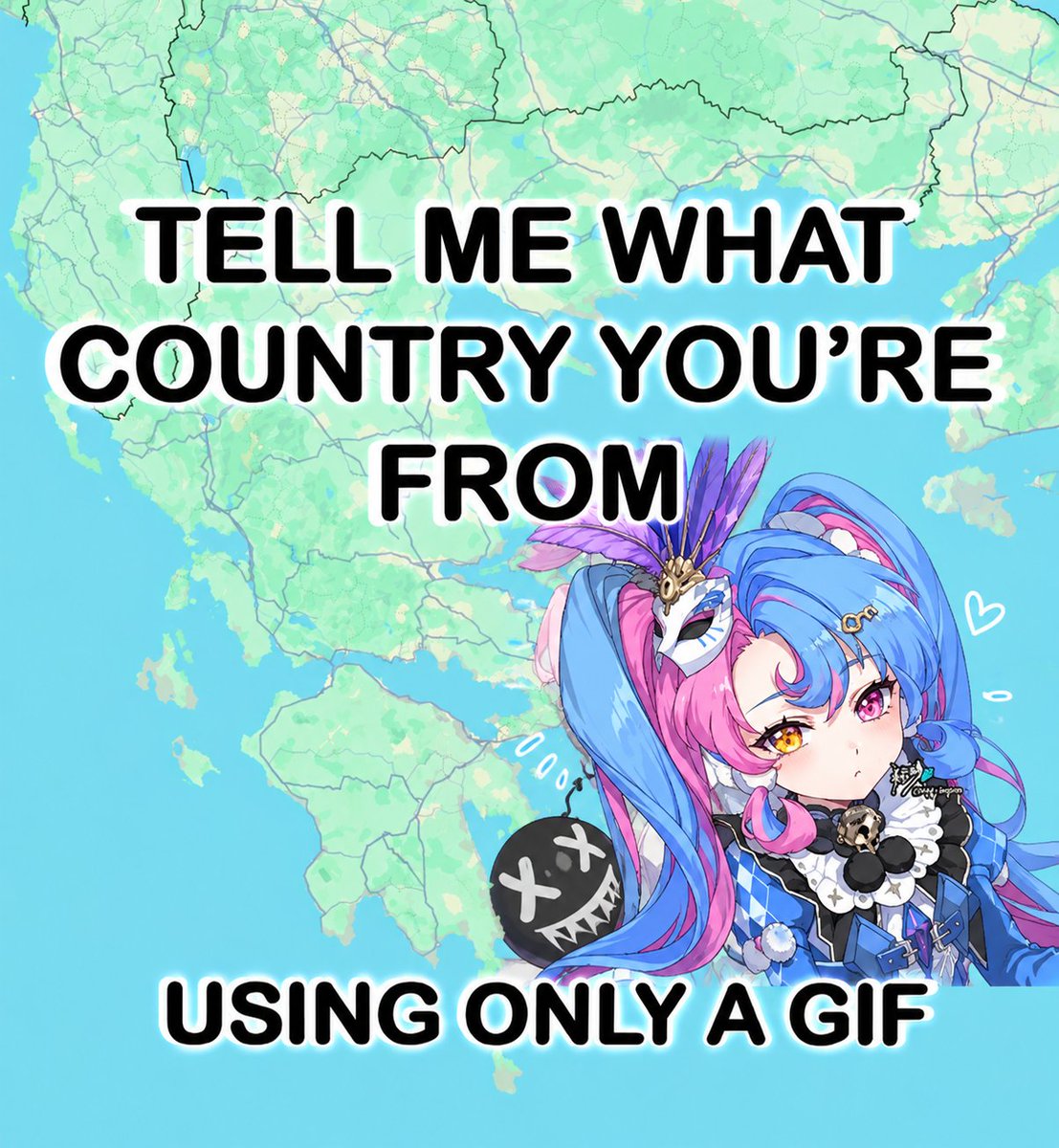 maria1wseen's tweet photo. Using ONLY A GIF tell us what country you are from? https://t.co/8t0IEyWp41