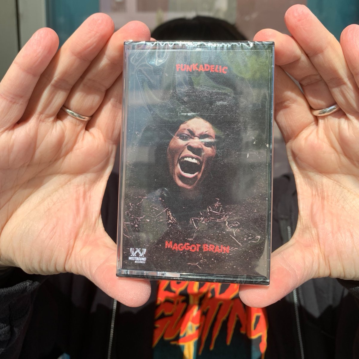 RecordExchange's tweet photo. Our Cassette of the Week is @orgmusiclabel's fresh reissue of Funkadelic's "Maggot Brain," remastered from analog tape and housed in a gold shell!

Purchase in person here at 11th and Idaho or via the link below for pickup or shipping worldwide!

https://t.co/keeVEZGr3R https://t.co/j9JYcDXTEh