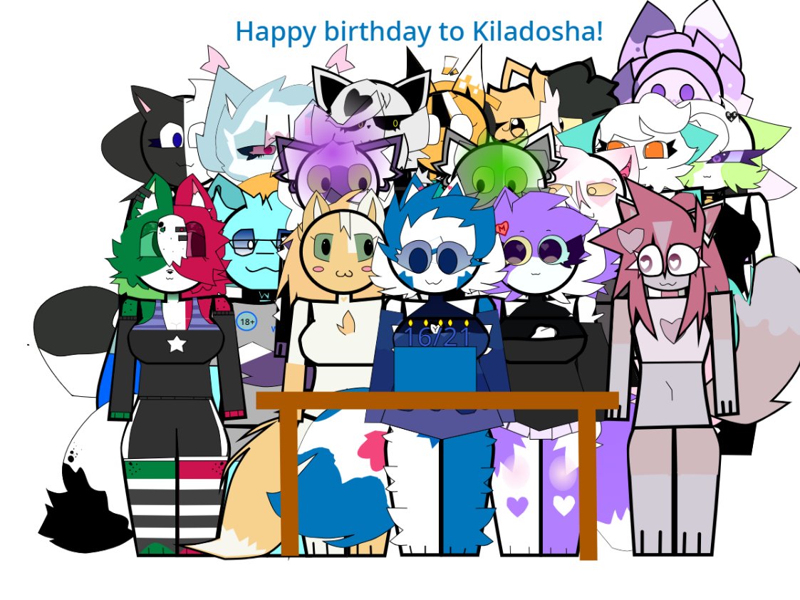 winstib76887's tweet photo. Happy birthday to Kiladosha! #kiladosha #kitcommunity #furry #happybirthday #birthday https://t.co/spRXGV1VoP