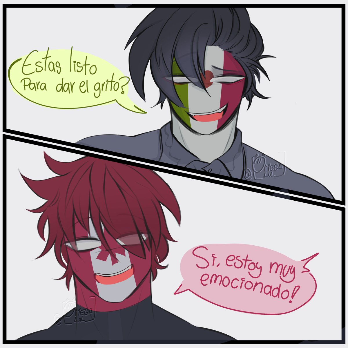 OME_LuL's tweet photo. Feliz cumpleaños México.... 👀
 #countryhumans https://t.co/igFTs69x7T