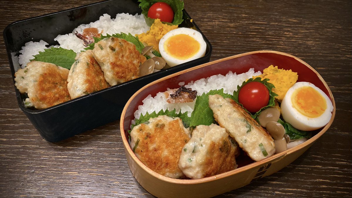momompa1's tweet photo. おはようございます☔️

大葉入り鶏ひき肉団子弁

1199 https://t.co/Dpz5hU2McG