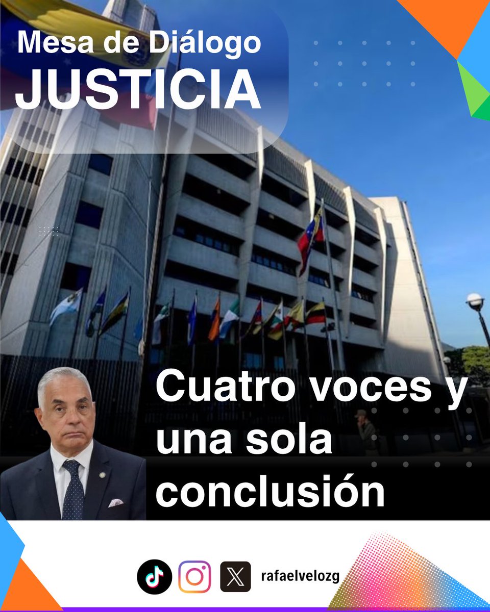 Rafaelvelozg's tweet photo. ¿Después de este paso, hacia dónde debería orientarse la reforma judicial en el 0?
Mesa de Diálogo – Justicia: “Cuatro voces y una sola conclusión” https://t.co/dYehy1A6Ya https://t.co/ZqT1WnCILI