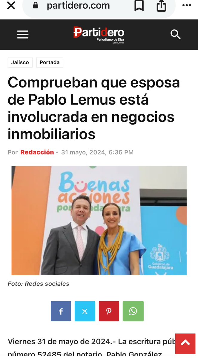 DifCorrupcion's tweet photo. ¡Nueva evidencia revela corrupción que involucra a Pablo Lemus y su familia en Jalisco! Las acusaciones de mal uso de fondos públicos y empresas fantasma plantean preguntas. ¿Qué piensas? https://t.co/wWz3FIVStM