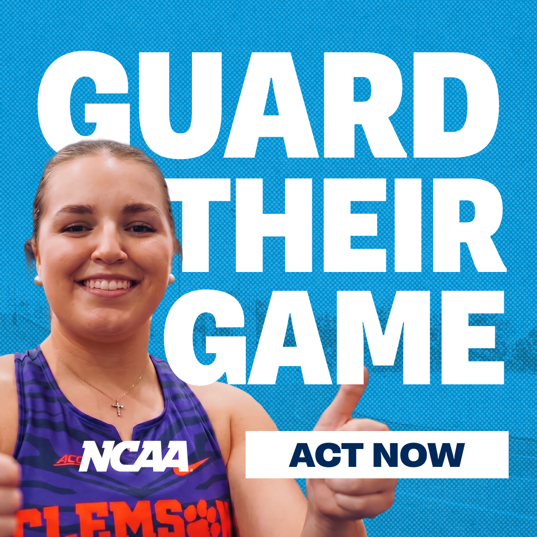 NCAA's tweet photo. Led by Senators Cruz and Cantwell, the PCSA is the only bipartisan path to stability for college athletics. Health care. Academic support. NIL rights. Learn how you can help.