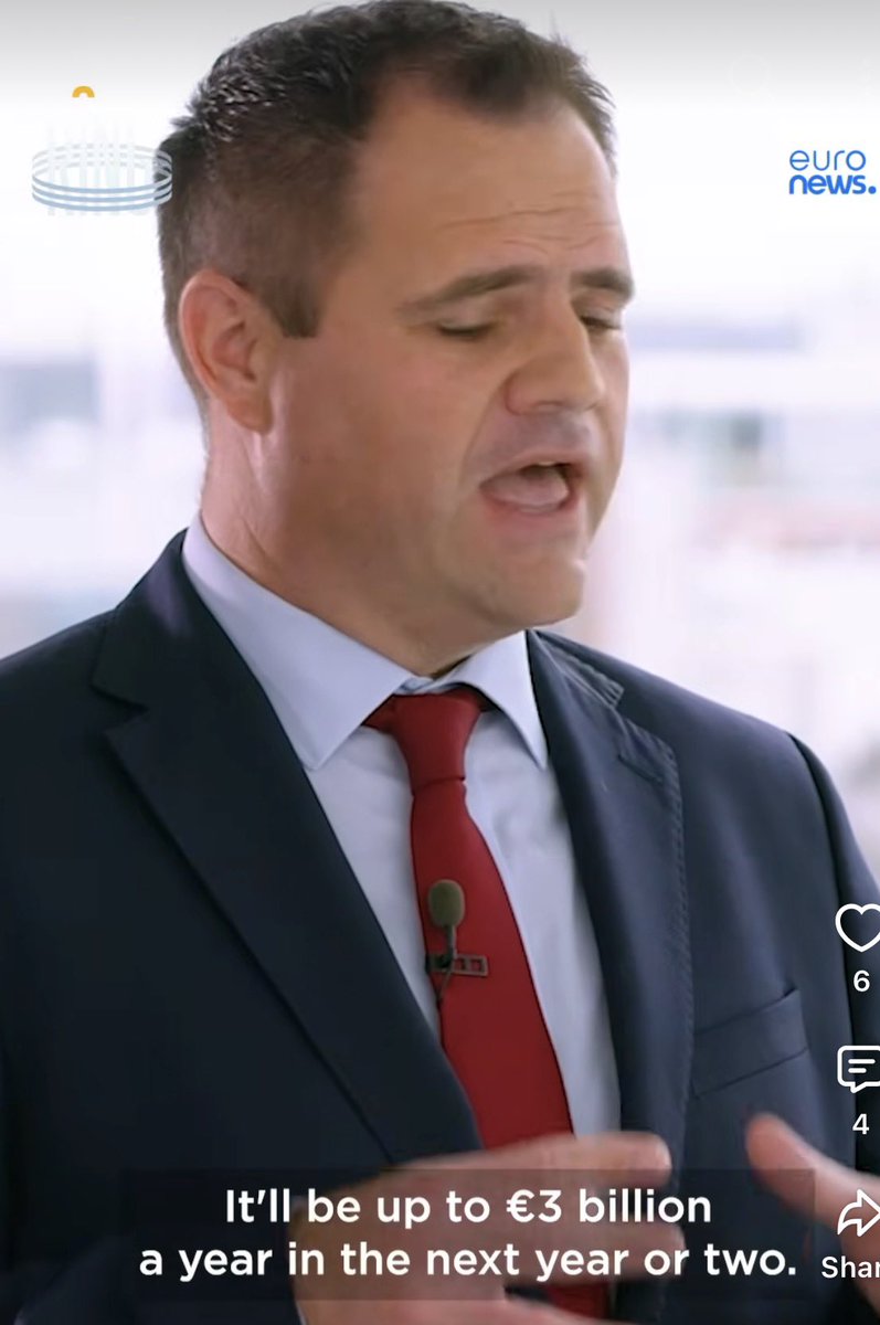 RACO_DF's tweet photo. Minister of State @nealerichmond announces a doubling of Ireland’s Defence Budget on @euronews, from the current €1.49Bn to €3Bn ‘in the next year or two’. Hopefully this will be reflected in Budget 2027. 🤞🏻

https://t.co/8aSwnGB1TP

@SimonHarrisTD @IRLDeptDefence @IRLDeptPER https://t.co/wLPvvKUi8s