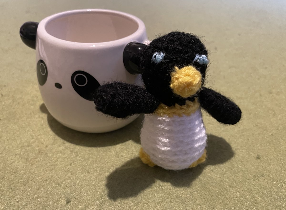 Kesedica's tweet photo. Little crocheted penguin #crochet #amigurumi https://t.co/2nW2xHiDkT