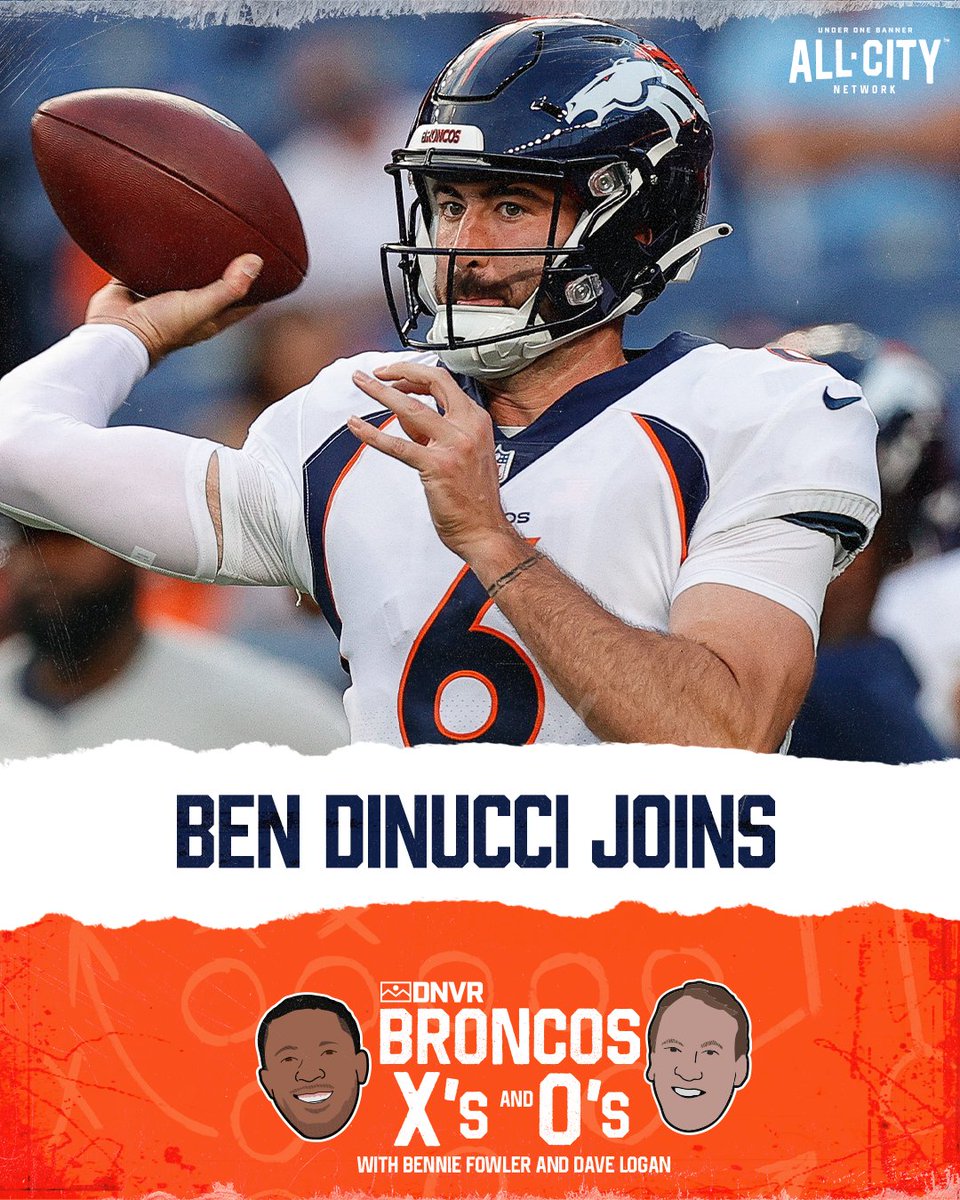 DNVR_Broncos's tweet photo. 𝑵𝒆𝒘 𝑬𝒑𝒊𝒔𝒐𝒅𝒆 of Broncos X's and O's drops tonight 🍿

🎙️ @BennieFowler123 and Dave Logan dig into the Broncos' embarrassing MNF loss

With special guest @B_DiNucci6 👏

📺 LIVE at 5:30: https://t.co/gd2fCZjcme https://t.co/M0lTMwQbSr