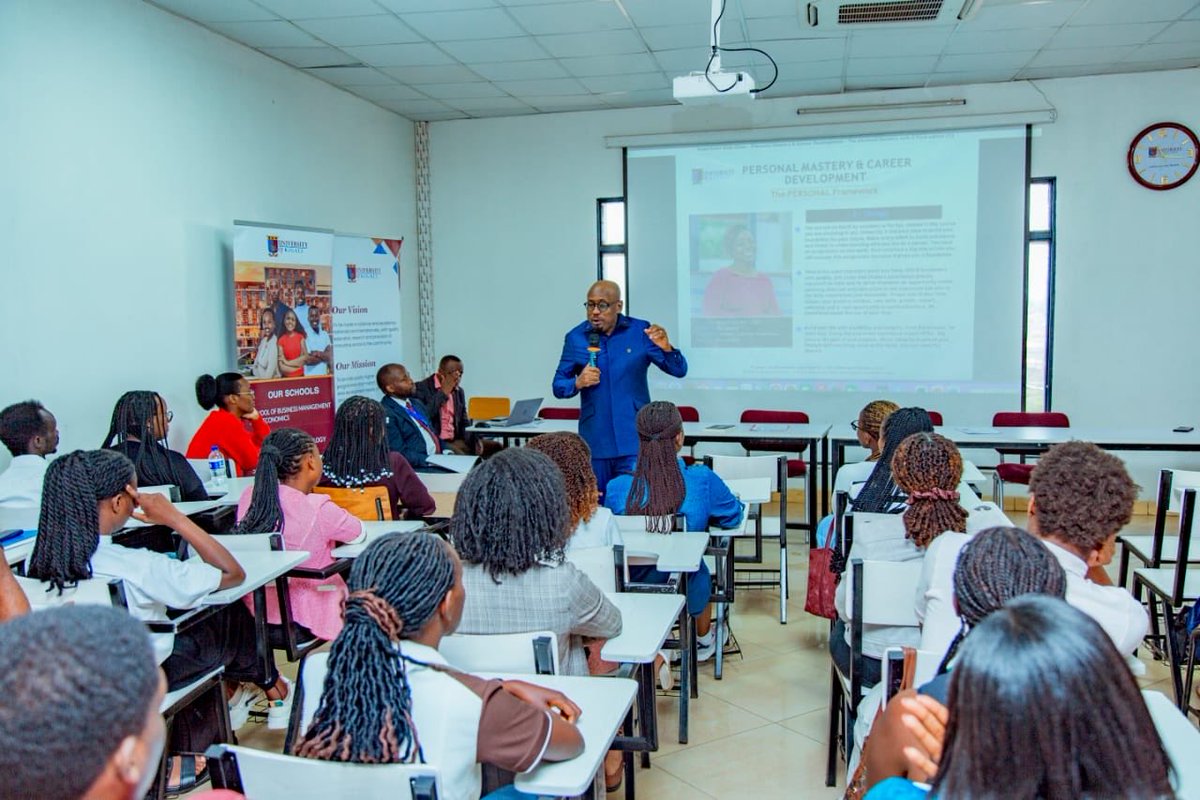 UnivOfKigali's tweet photo. Our Chairman, Mr. Philibert Afrika, welcomed Prof. Robert Ebo Hinson of the University of Ghana for an exchange on practical, industry-relevant education.
Prof. Hinson also donated books to the UoK Library and engaged students on Personal Mastery and Career Development.

#uok https://t.co/u8XepyW0Kg