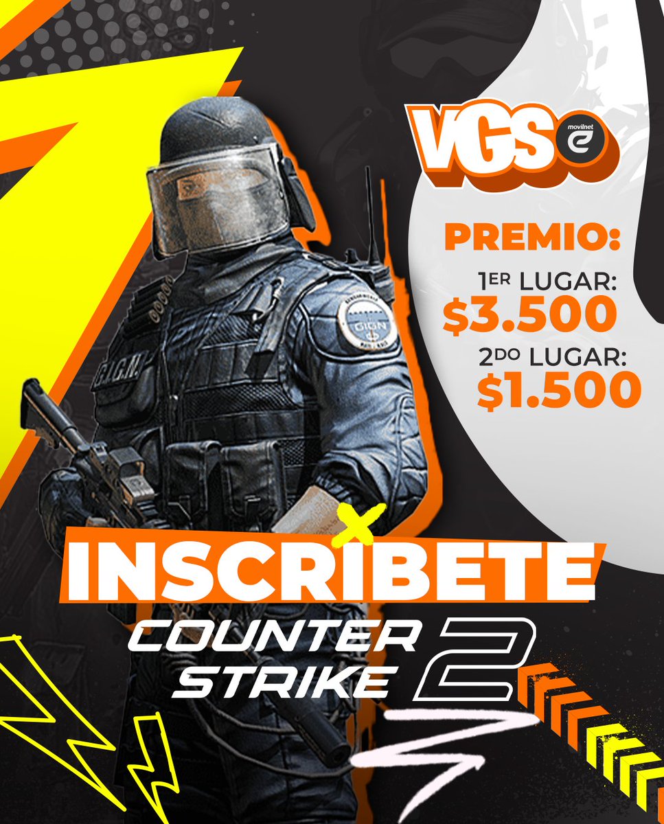 VeGameShow's tweet photo. ¡YA ESTÁN ABIERTAS LAS INSCRIPCIONES para la SEXTA EDICIÓN del VGS!
Arrancamos con 5 torneos oficiales con eliminatorias ONLINE:
League of Legends
VALORANT
CS2
Teamfight Tactics
Fortnite
📅Clasificatorios online: del 28 de septiembre al 2 de octubre. https://t.co/gmln5gfpdb