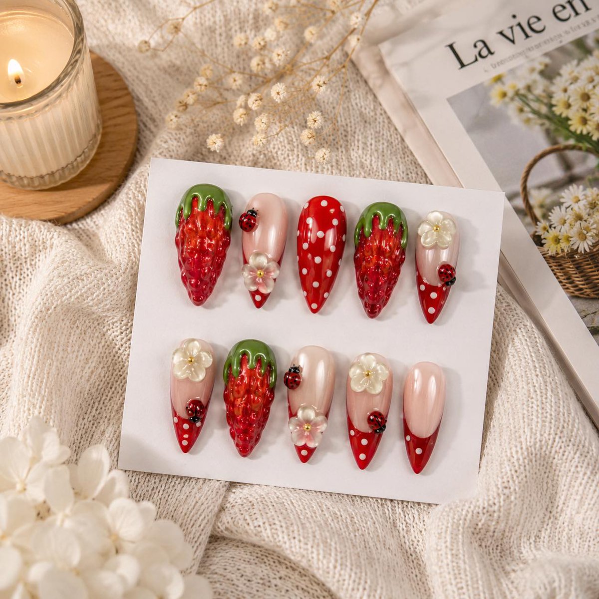 ElenorKalata's tweet photo. Sweet Strawberry Nail Ideas You’ll Want to Try https://t.co/U4jkD3dMGI