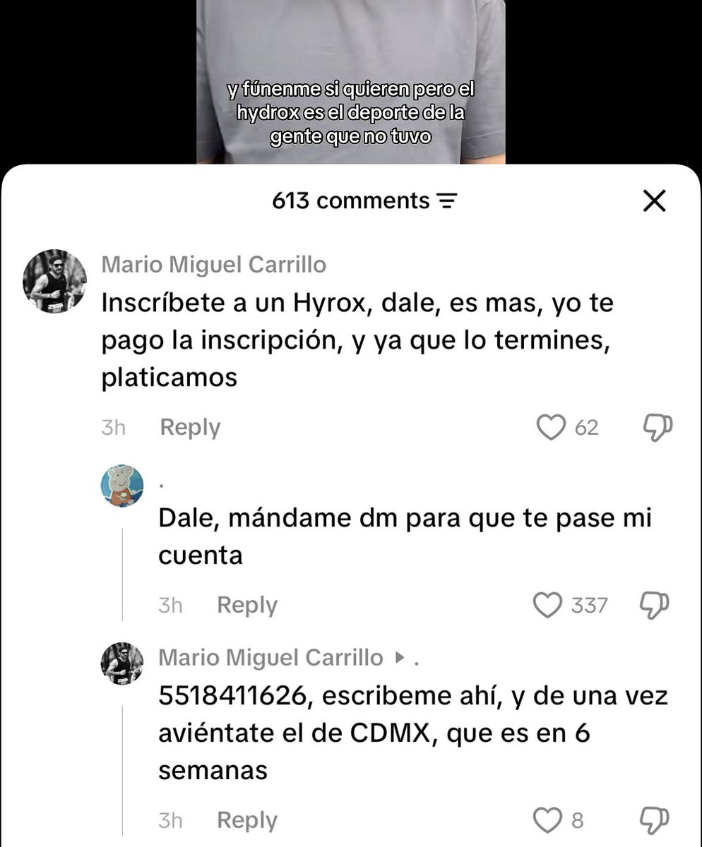 jevalenzuelav's tweet photo. este man se enojó tanto por una crítica a Hyrox que dejó su celular en un tiktok para demostrar un punto https://t.co/hQlsPtsNMm