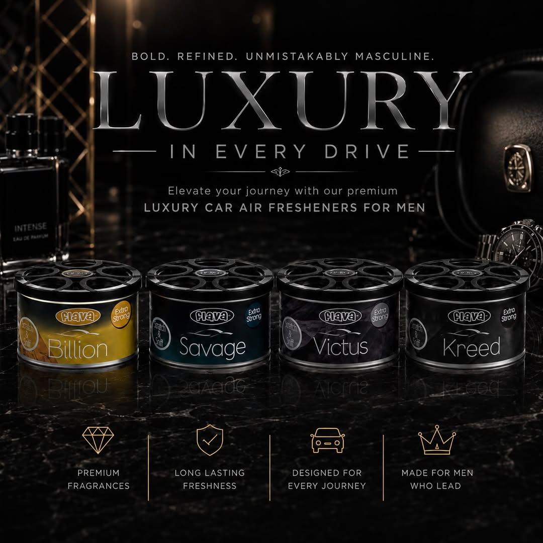 LeliaZawasky's tweet photo. Luxury car air freshener tins for men, inspired by designer fragrances. https://t.co/XnnAAWBrAa