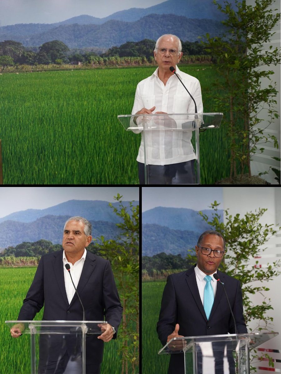 AgriculturaRD's tweet photo. El ministro de Agricultura, Francisco Oliverio Espaillat, participó este martes en la apertura de un nuevo centro de servicios de agricultura de precisión en Santo Domingo, donde además se suscribieron acuerdos de formación con dos universidades del país.

El centro pertenece a Campo Moderno, empresa dominicana especializada en agricultura de precisión y Distribuidor Autorizado de DJI Agriculture en la República Dominicana. Dispone de un área de exhibición de equipos, un taller de servicio técnico y un aula de formación para operadores.

En el marco del acto se firmaron convenios de colaboración con la Universidad Tecnológica de Santiago (UTESA) y la Universidad ISA, que permitirán a estudiantes de agronomía certificarse en el manejo de drones agrícolas antes de graduarse, realizar pasantías y desarrollar trabajos de investigación en agricultura de precisión.

Estas iniciativas se enmarcan en los objetivos del Programa Nacional de Mecanización (PRONAMEC), que contempla la incorporación de tecnología en todo el ciclo agrícola, incluidas la agricultura de precisión y la aplicación con drones.

Formar a los jóvenes agrónomos del país en estas tecnologías es, además, una apuesta por el relevo generacional del campo dominicano.