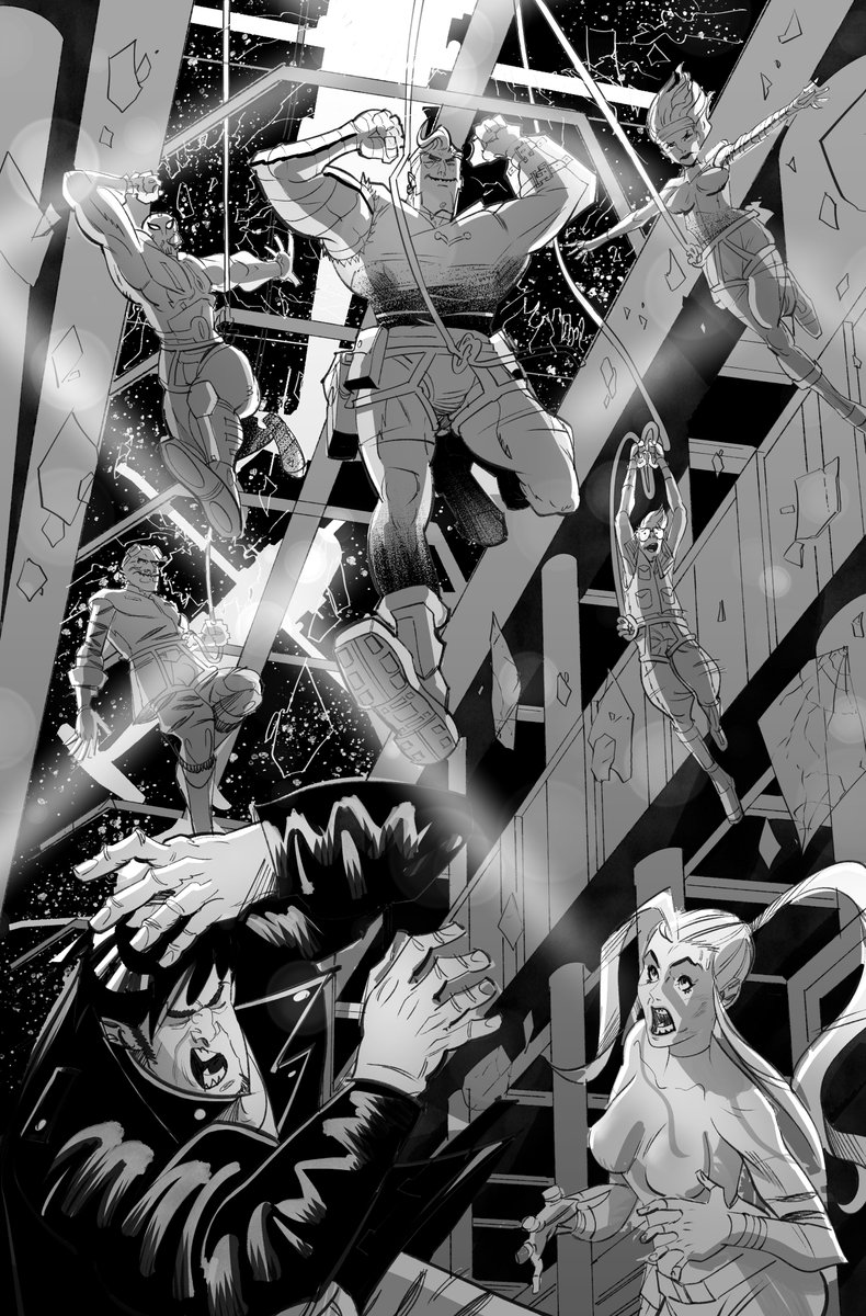 Pinelo_art's tweet photo. page for Silver Bullet #1 published by Catclysm Comics... created by William L. Glover and written by Steven St. Amand. Illustrated by yours truly! https://t.co/NUWNC2jJB0
