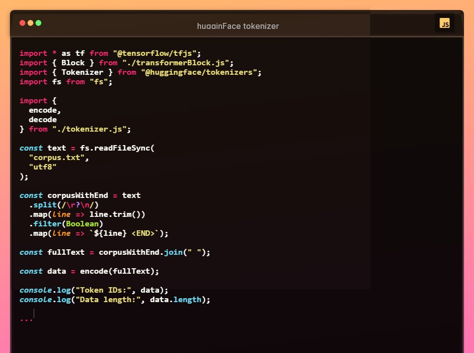 coding_robin's tweet photo. day 17 of #30DaysOfLLMs
went down the rabbit hole of tokenization
- explored tokenization libraries (hugging face, SentencePiece) and how to integrate them with tinyGPT
- learned the difference btwn trainin a tokenizer on ur own dataset vs usin a pretrained one
#30DaysOfCode https://t.co/WBpq5Y4P5L