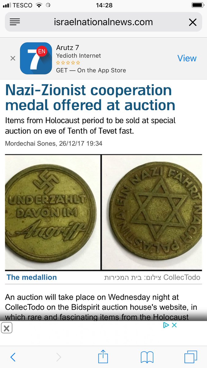 swedagad's tweet photo. @mathovermyth @mintgreensnow @mikerecine Here’s your medal, judenrat. https://t.co/du9lxcaaMz