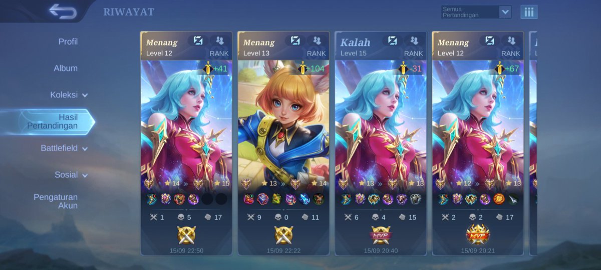 Abaaaannng's tweet photo. @wortelkol Udah ini semalam, cuma ya gitu. 4x menang, 1x kalah. 2x menang, 1x kalah. https://t.co/kJNKAtszVD