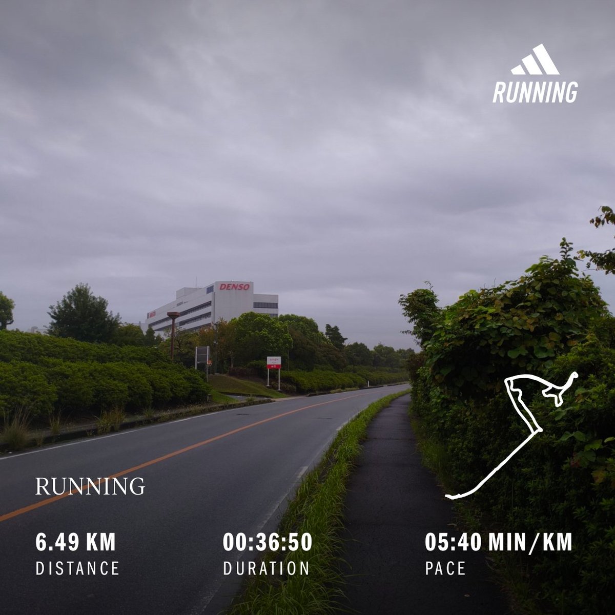 tsukimaron's tweet photo. 通勤前の朝ラン🏃
涼しかったからか今日は気持ち良く走れました(*´ω｀*)
雨にも降られず良かったですが、今日も1日雨模様☂️
明日からは少し良くなるみたいです。
#朝ラン #ランニング #running https://t.co/HYrPNCAJuz