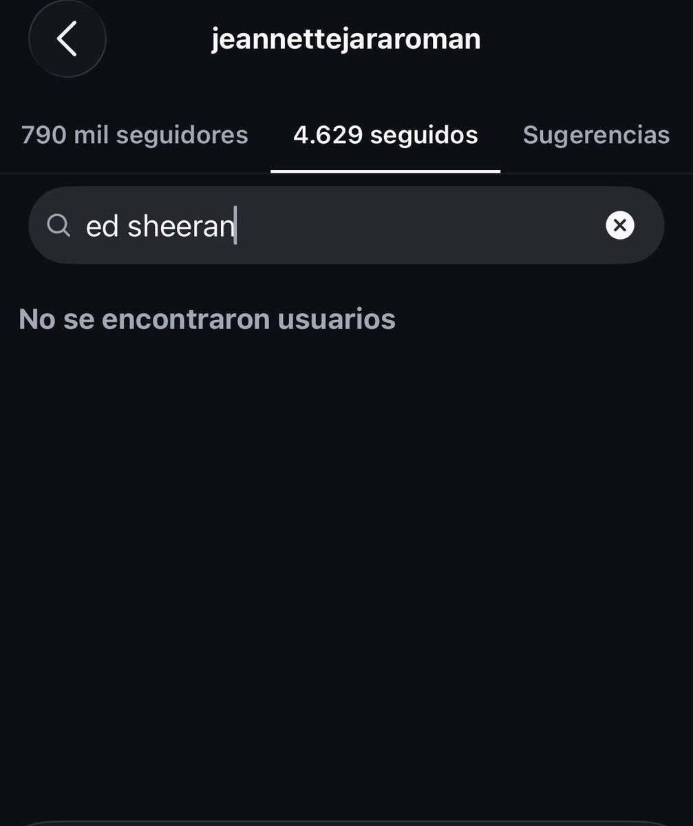 ErestuFaloon's tweet photo. Jeannette Jara has unfollowed Ed Sheeran on Instagram https://t.co/8HIsoOzcmi