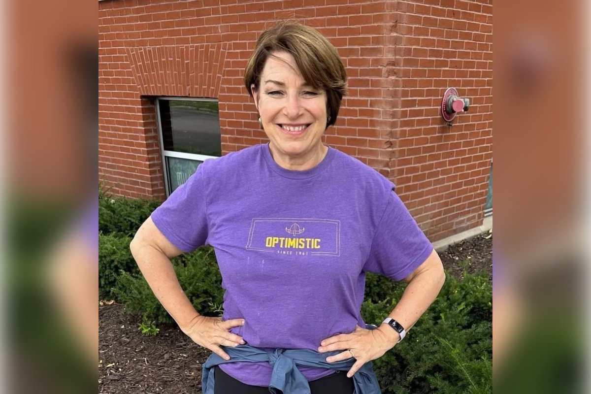 AlphaNews's tweet photo. Klobuchar mocked for reusing same photo of her in Vikings gear 4 years in a row: 'So authentic'

"Dems trying to appeal to normal people in a nutshell lol," wrote conservative commentator Riley Gaines.