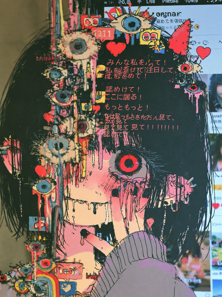 muriko22's tweet photo. 激アツ！承認欲求 見テ子ちゃん👁️‍🗨️Д👁️‍🗨️ https://t.co/13F0rqLV4M