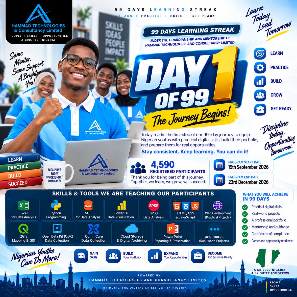 AhmadAminuAhmad's tweet photo. Day 1 of 99 almost Done βοΈ
#99DaysLearningStreak
#HammadTech01
#ahmadaminuahmad https://t.co/M9ElnHUB1N