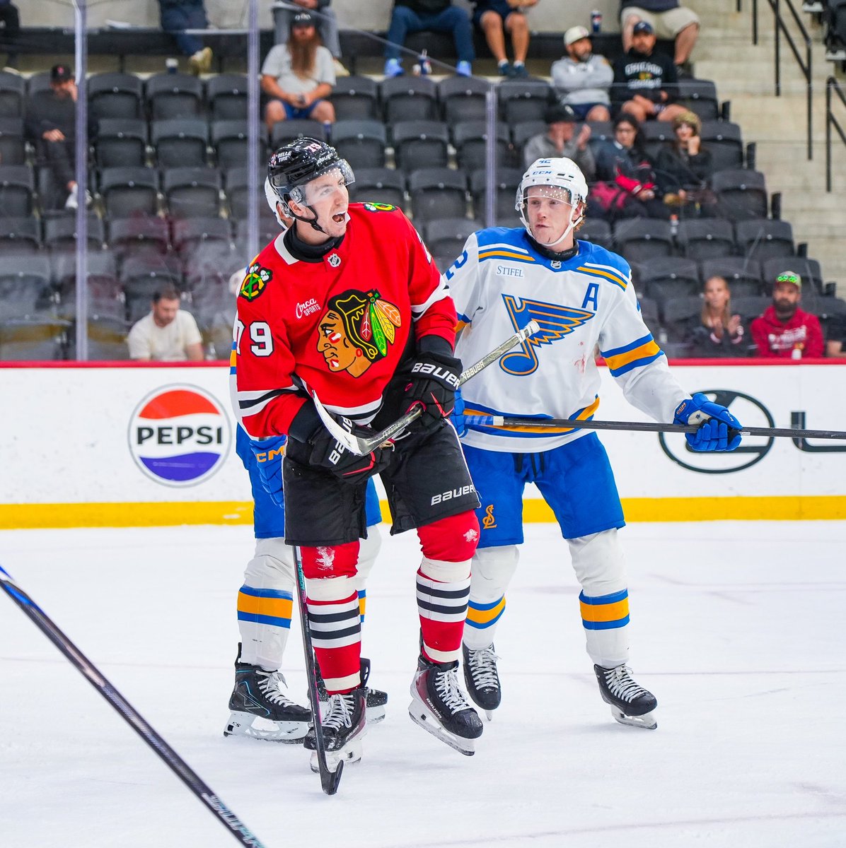 NHLBlackhawks's tweet photo. it’s a Spelly celly for AJ as he nets his second goal of the night‼️

4-1 Blackhawks at the end of 2️⃣ https://t.co/VVWo8sqeNz