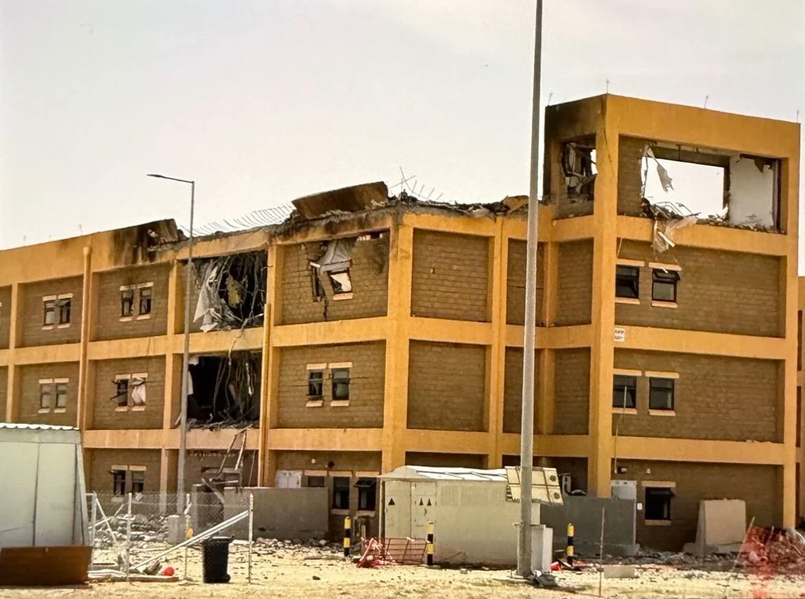 clashreport's tweet photo. Exclusive photos obtained by CBS News show extensive damage at multiple U.S. military positions in the Middle East following Iranian missile and drone attacks.

The images, provided by anonymous active-duty service members, show destroyed buildings, vehicles and equipment at bases in Saudi Arabia and Kuwait.

At Prince Sultan Air Base in Saudi Arabia, a Boeing E-3 Sentry aircraft was struck, with its tail section severed.

At Camp Buehring and Camp Arifjan in Kuwait, photos show damaged barracks, trailers and vehicles. A deployed service member told CBS News:

This is major damage to our bases that hasn't been communicated to the American public. We're standing there with our eyes closed getting punched in the face.

Another service member criticized U.S. defenses, saying:

We're not defending these bases. We're just watching them get destroyed.