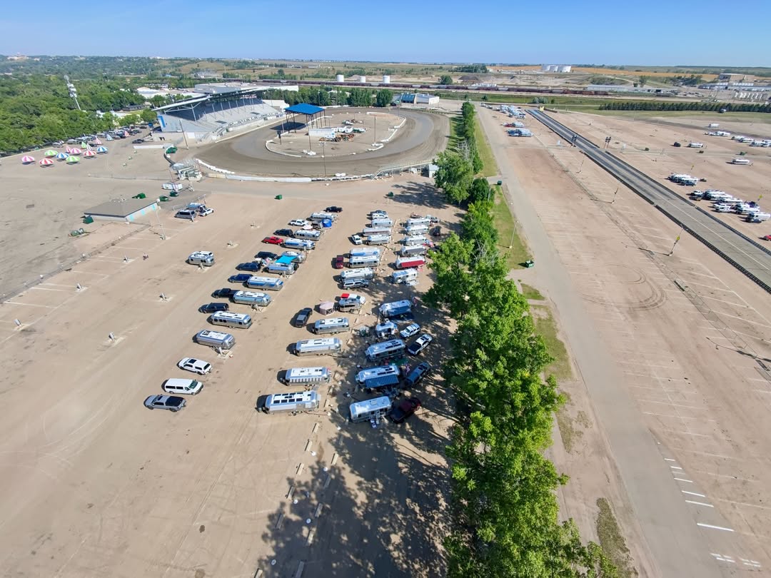 NikiaBermebf's tweet photo. Just the beginning at the 2026 Airstream Club International Rally in Minot, ND. Soon, these fairgrounds will be filled with over 900 shiny Airstreams. https://t.co/Cec896hmmU