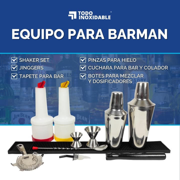 inoxidable_todo's tweet photo. 🍸 Un área de bar bien equipada ayuda a preparar bebidas con mayor orden, rapidez y consistencia durante el servicio. 

Tener los accesorios adecuados facilita el trabajo del bartender, mejora la presentación y permite mantener una operación más fluida. 

#GrupoTodoInoxidable https://t.co/kInGyKztBR