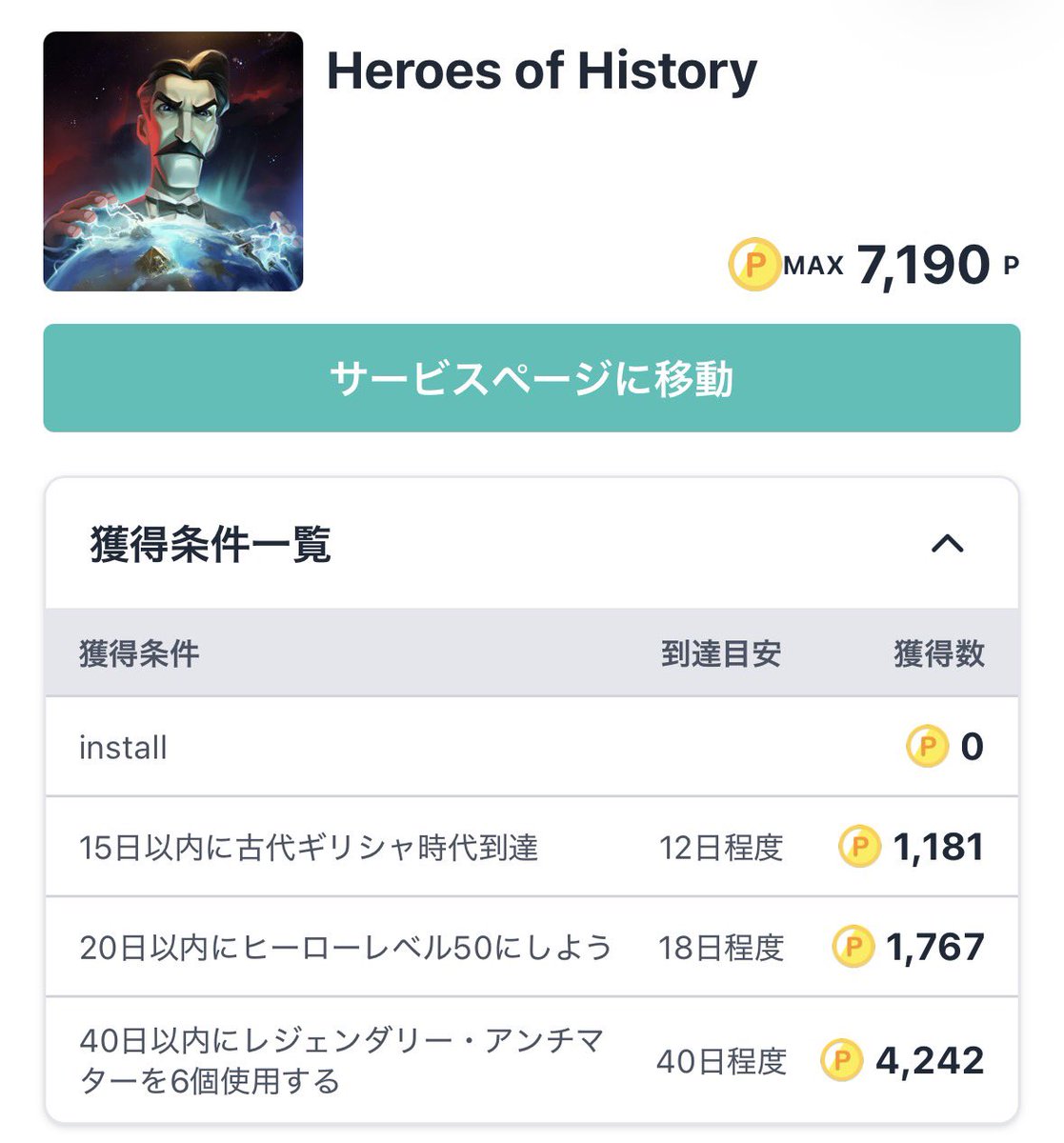 yc0ute's tweet photo. ◾️Heroes of History
⤷レジェンダリーアンチマター6個使用（StepUp）
⤷7190円（40日以内）

戦闘メインの城ゲー🏯

Step3は現実的にきついらしいので
ひとまずStep2までを目標に🌱

🌿モッピー（Zucks）から挑戦
⤷新規登録はこちらから↓
https://t.co/MtVCHWmffF

#ポイ活 #ゲーム案件 https://t.co/ugQpDzY8o0