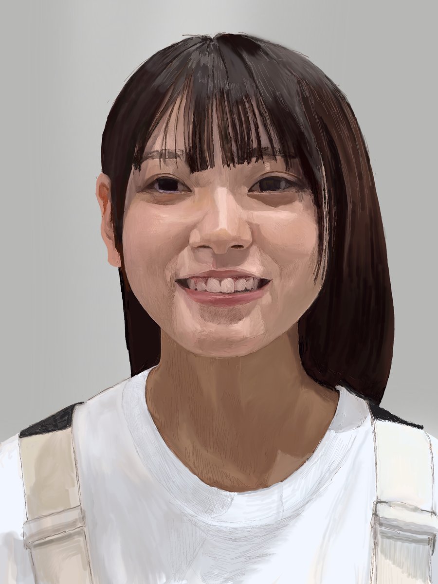 bykomichi's tweet photo. 以前は全く描くことができなかったシーンですが、約１年後、３度目のチャレンジをしています。
#portraitpainting #似顔絵 https://t.co/EoZyVDECWp