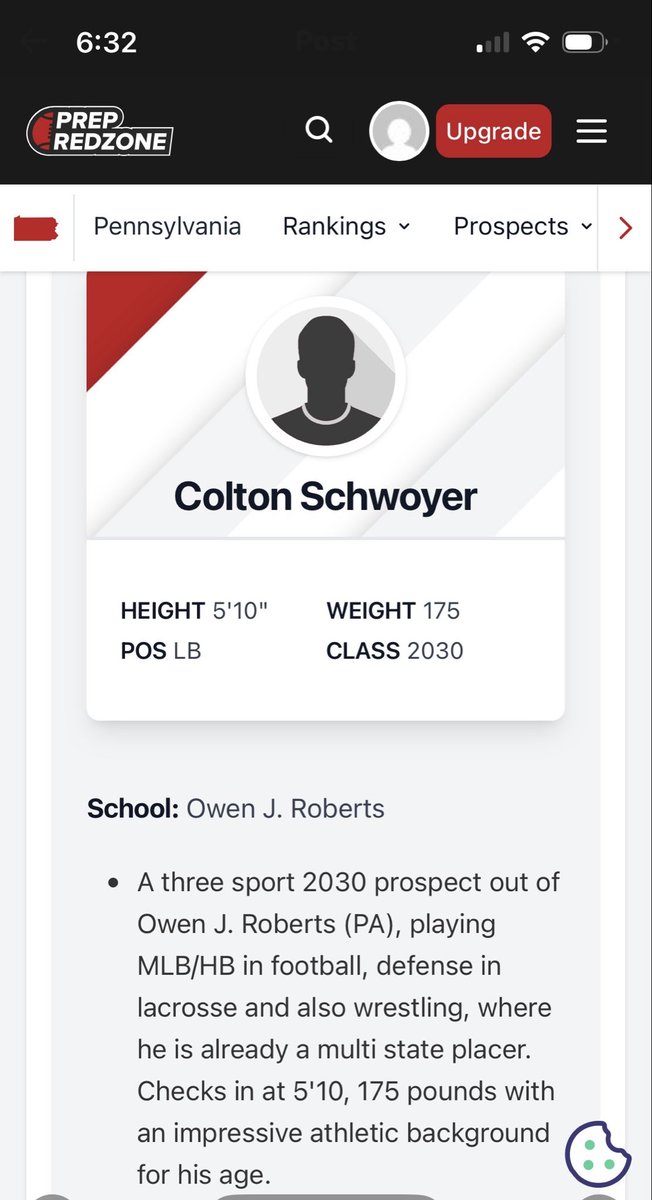 ColtonSchwoyer's tweet photo. Thank you @PRZVicCastillo for the write up.  Looking forward to having you out to Owen J Roberts for a live game.
@PrepRedzonePA https://t.co/FkBtHE7aOk