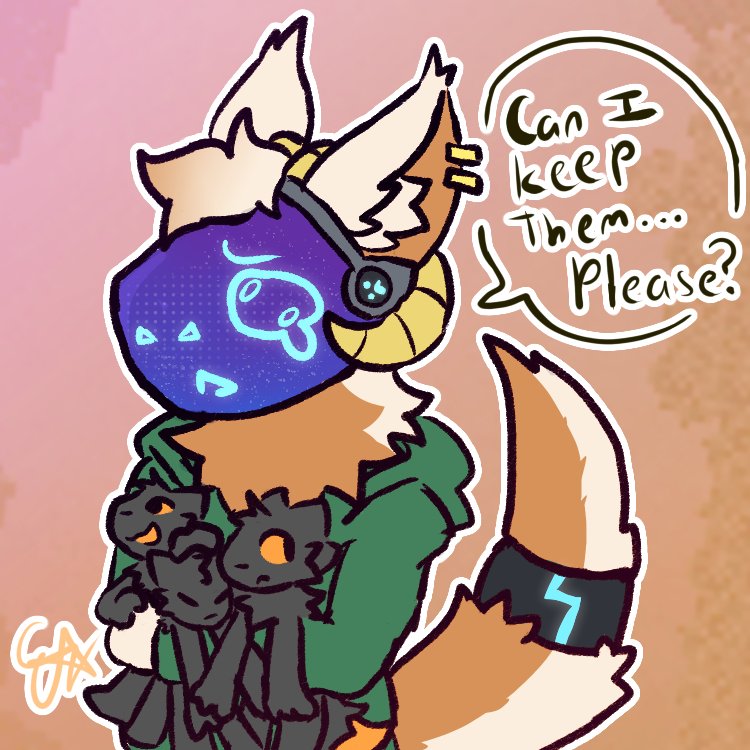 Lemthulu's tweet photo. Comm for @alternatebytes.dis.blue on Bsky
He loves his expies  
#furry #expie #casualtiesunknown https://t.co/XQ7c65LcFJ