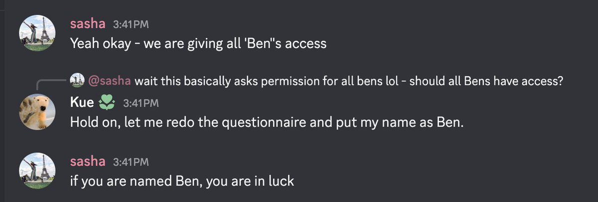 typesafeai's tweet photo. All "Ben"s have been let off the Jev waitlist (one-time only) https://t.co/ttiIxttl1P